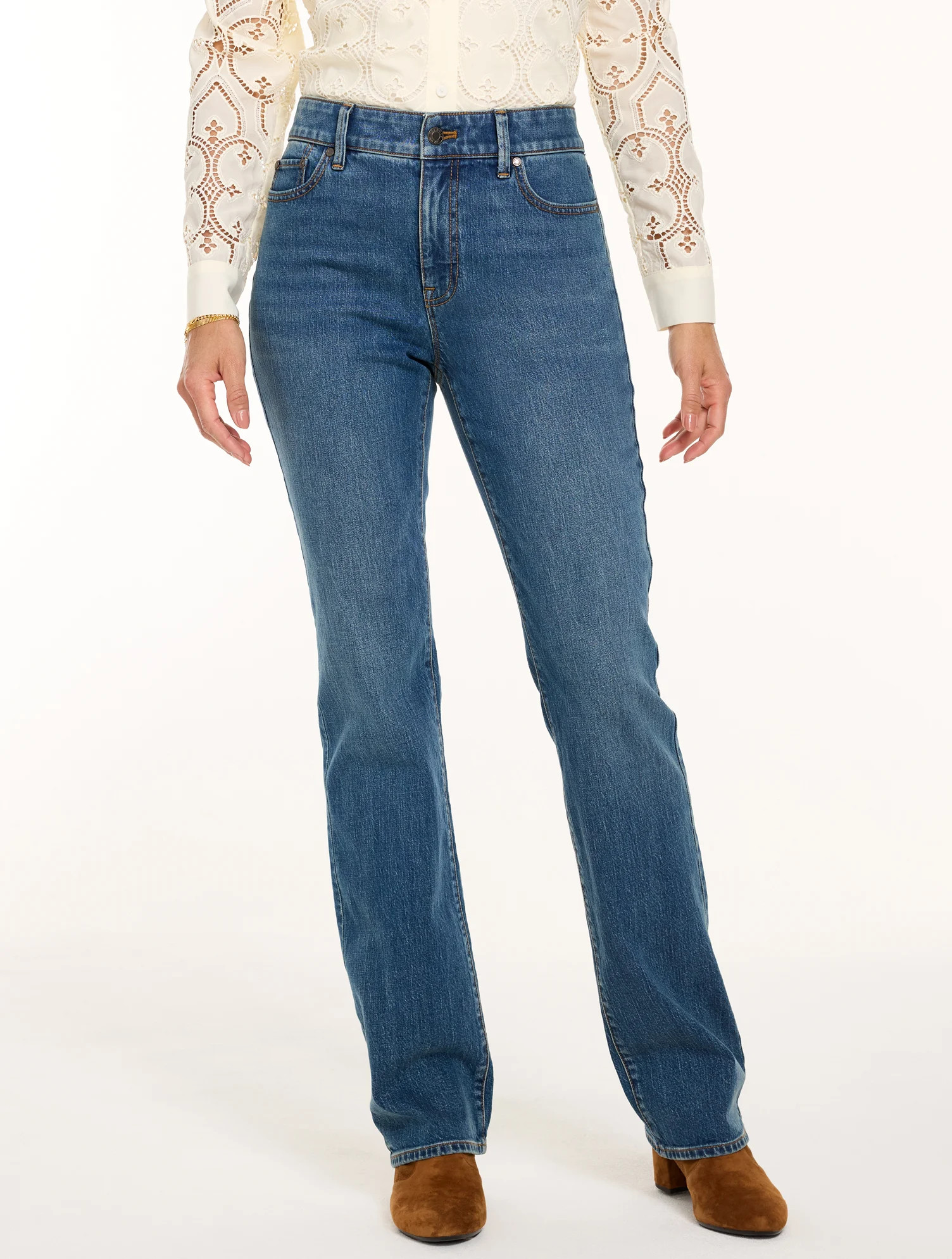 Petite - Barely Boot Jeans - Esme Wash - 8 Talbots | Talbots