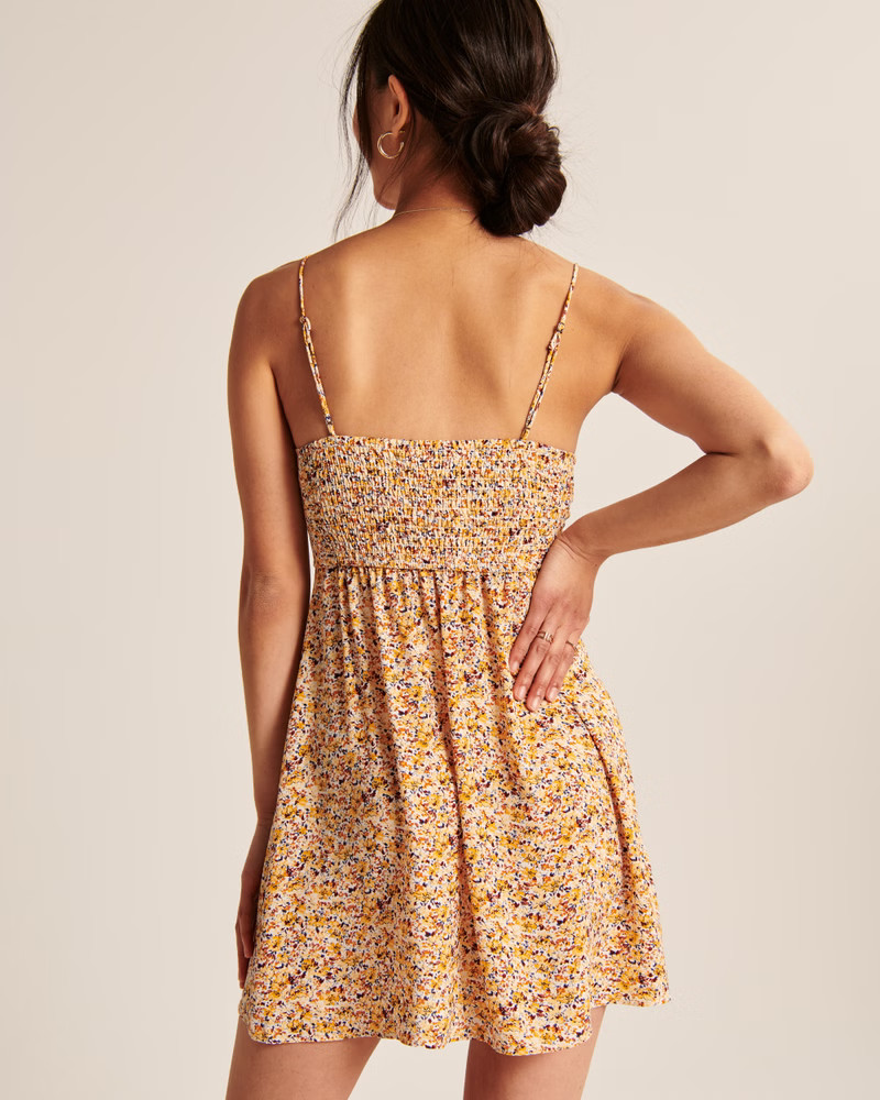 Twist-Front Mini Dress | Abercrombie & Fitch (US)