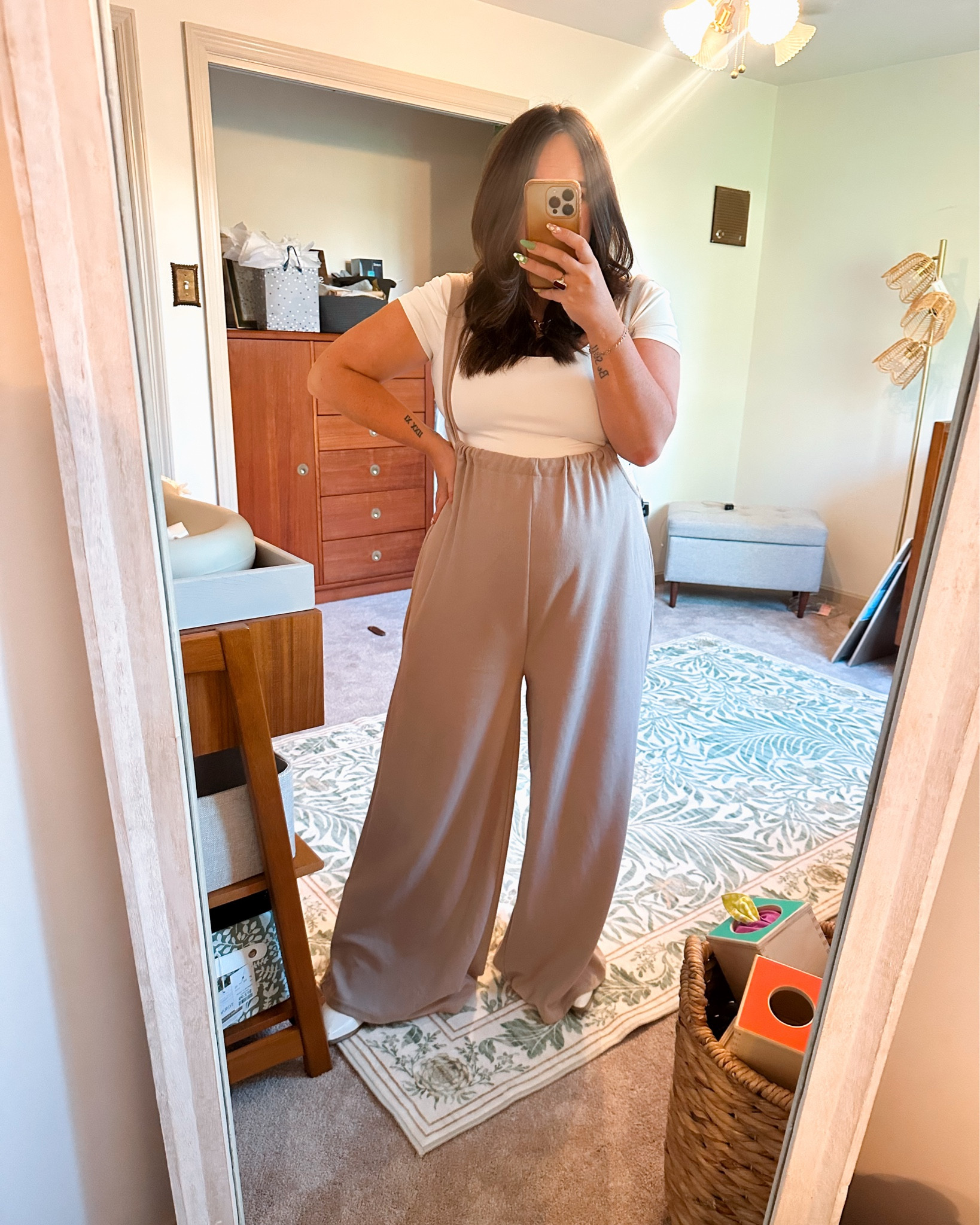 This jumpsuit is incredible! And on sale!! It may be maternity but I feel like it's perfect for any and all body types! Wearing size medium. 


#LTKMidsize #LTKBump #LTKSaleAlert