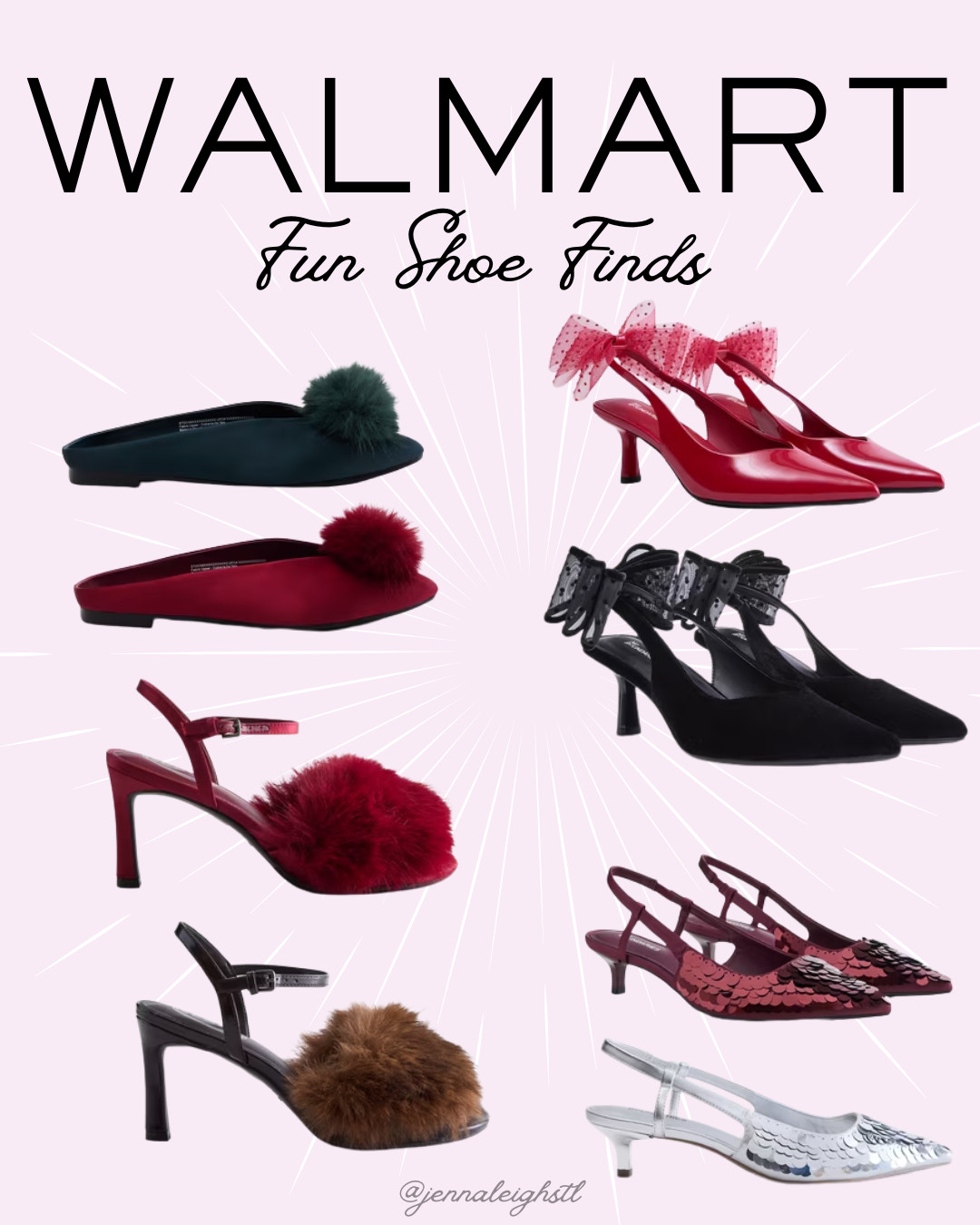 Fun holiday shoe finds at Walmart! 🎄❤️ The cutest festive styles to add a little extra fun to your holiday outfits without spending a fortune!  

 #LTKootd #LTKSeasonal #LTKWorkwear