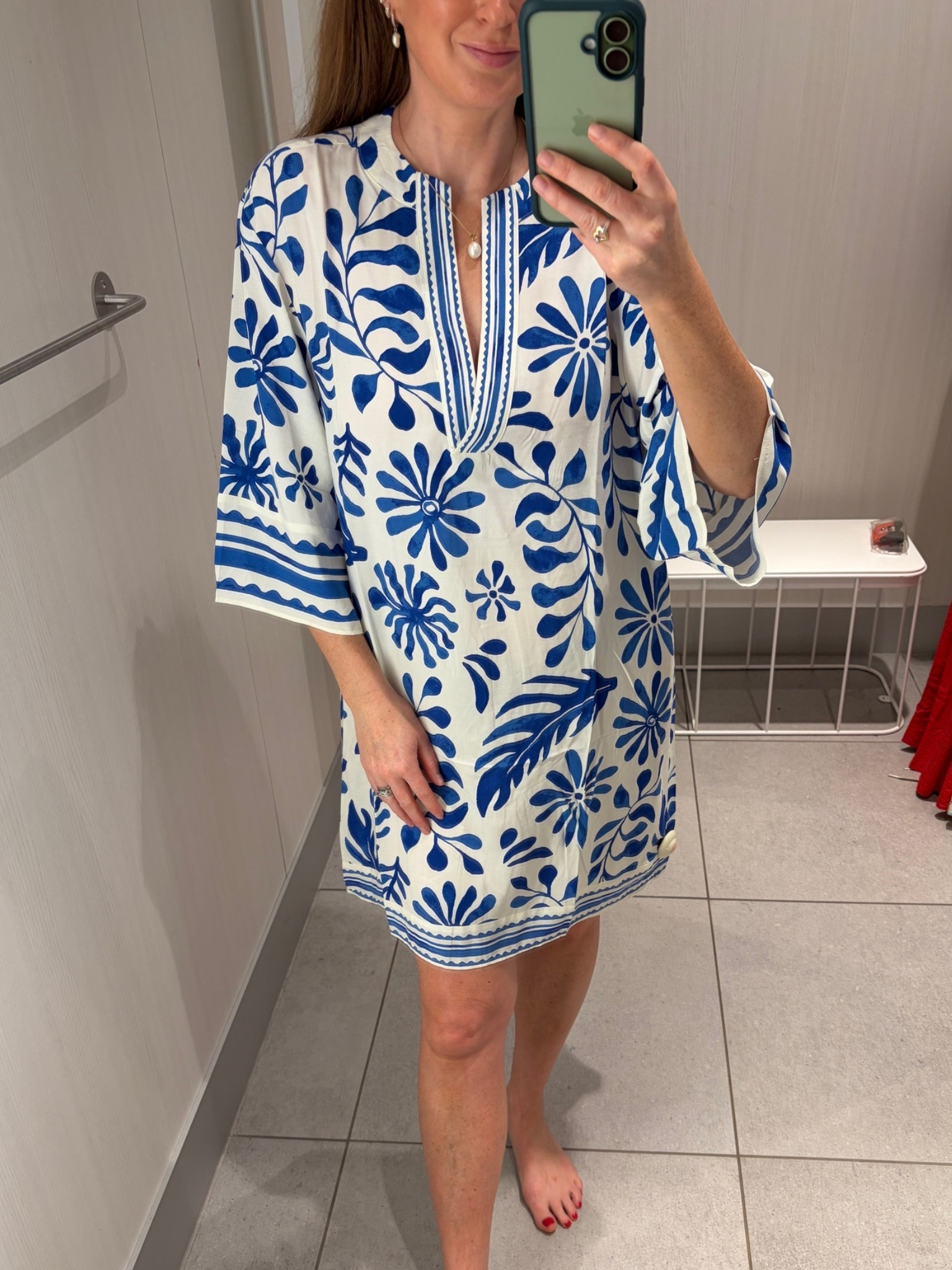 New in H&M - The ultimate holiday throw-on dress ✨🌊 Obsessed with this easy Summer Dress ideal for beach days, poolside lunches, summer holidays, or a chic city break outfit ☀️ The blue and white print gives effortless holiday vibes and would look gorgeous styled with sandals and a woven bag 🤍💙

Wearing a size Small.

#LTKsummer #LTKtravel #LTKdresses
