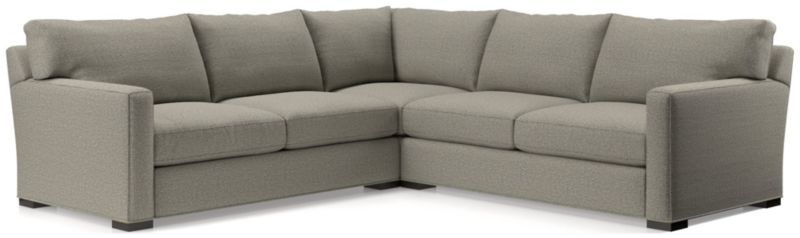 Axis 3-Piece Sectional Sofa + Reviews | Crate & Barrel | Crate & Barrel