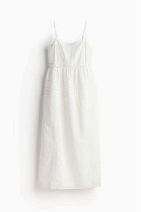 White midi dress 

#LTKfindsunder50 #LTKSeasonal #LTKstyletip