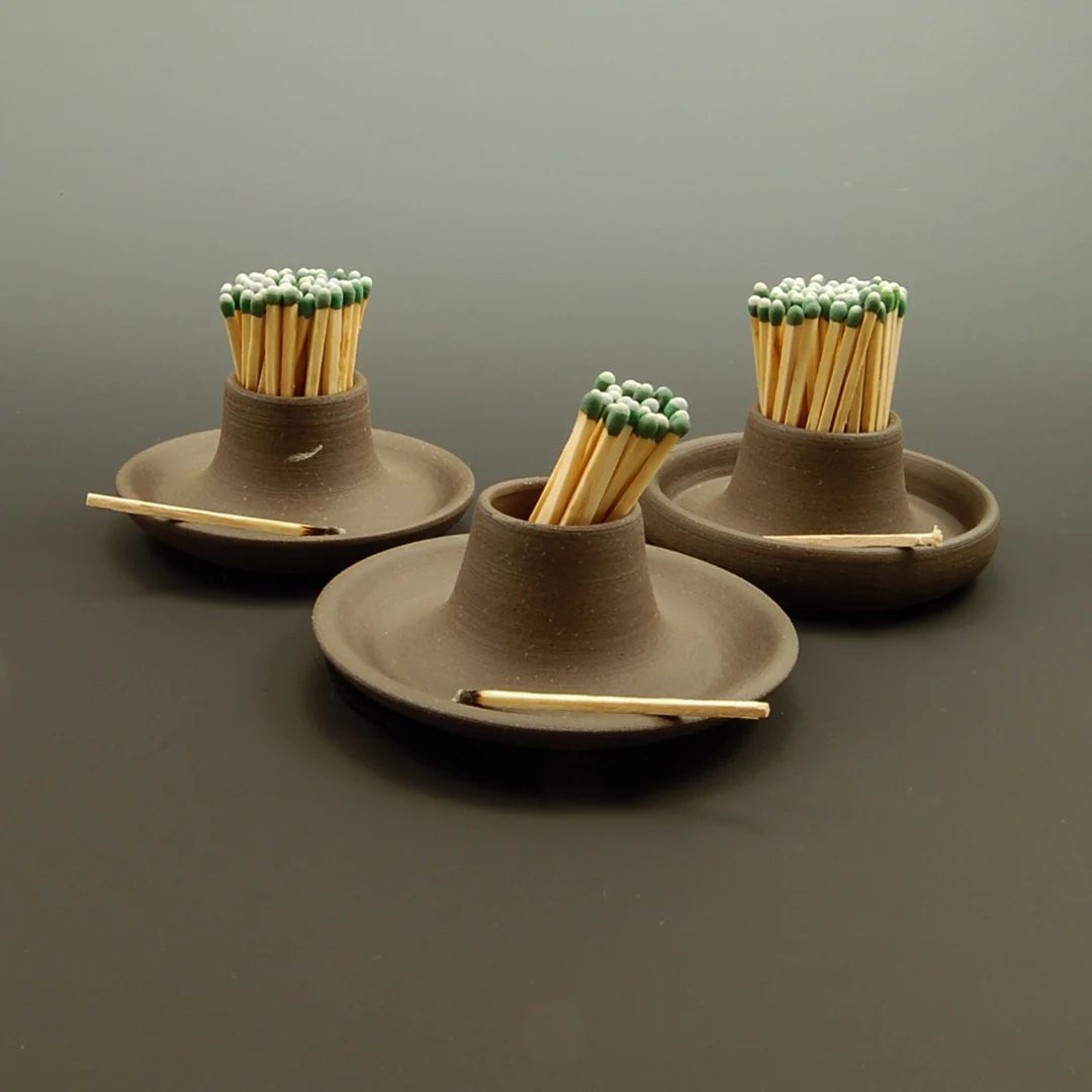 Ceramic Match Striker Dark Brown / Modern Stoneware / Handmade - Etsy | Etsy (US)
