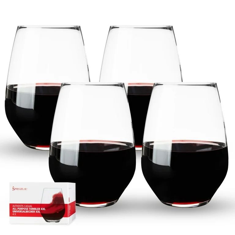 Spiegelau Authentis Wine Glasses - European-Made Crystal Wine Glass Gift Set | Walmart (US)