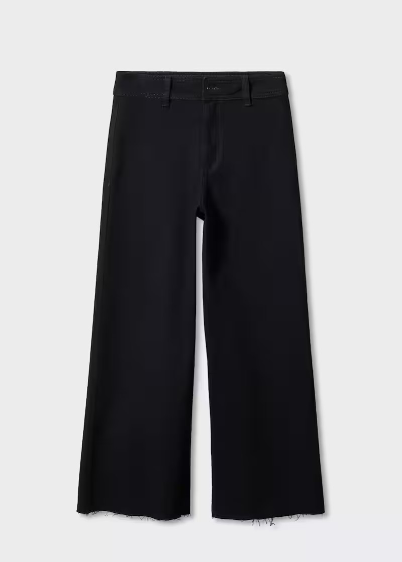 Jeans culotte high waist -  Women | Mango USA | MANGO (US)