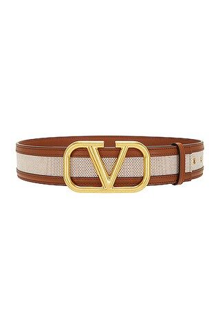 V Logo Signature Belt | FWRD 
