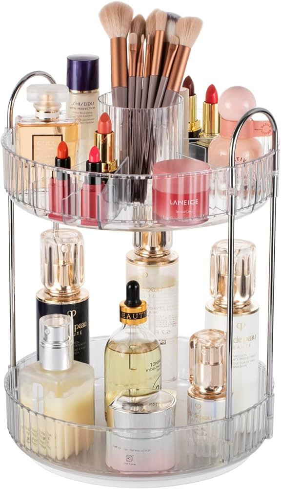 360 ° rotary makeup organizer, bathroom counter organizer,skincare care organizer,make up organi... | Amazon (US)