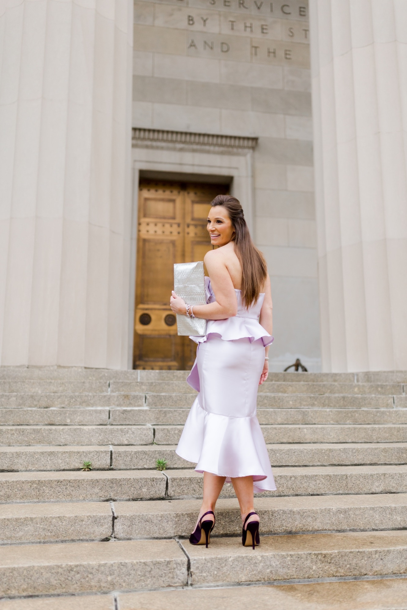 Fancy peplum top and skirts // peplum dress / wedding guest style / horse race fashion ( dress features is ASOS but sold out) 

#LTKWedding #LTKSaleAlert #LTKootd