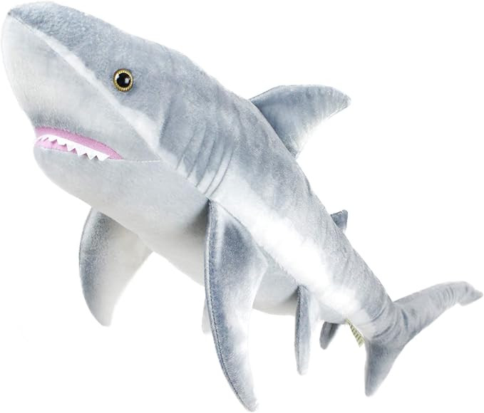 Sammy The Shark - 34 Inch Long Great White Stuffed Animal Plush - by Tiger Tale Toys | Amazon (US)