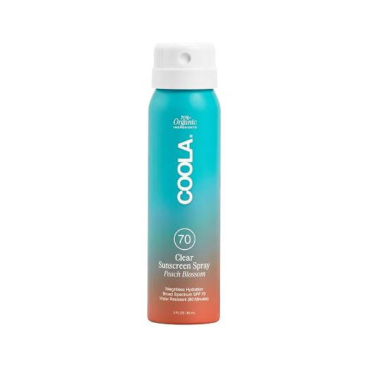 COOLA Organic Sunscreen SPF 70 Sunblock Spray, Dermatologist Tested Skin Care for Daily Protectio... | Amazon (US)