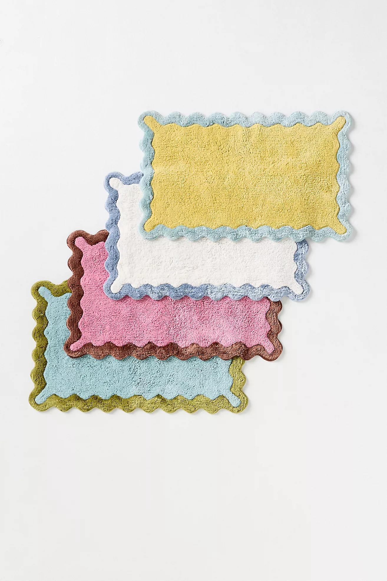 Maeve by Anthropologie Scalloped Cotton Bath Mat | Anthropologie (US)