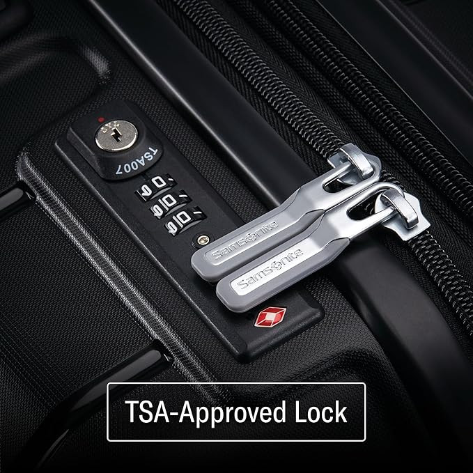 Samsonite Freeform Hardside Expandable Luggage with Spinners, Black, 2PC SET (Carry-on/Large) | Amazon (US)