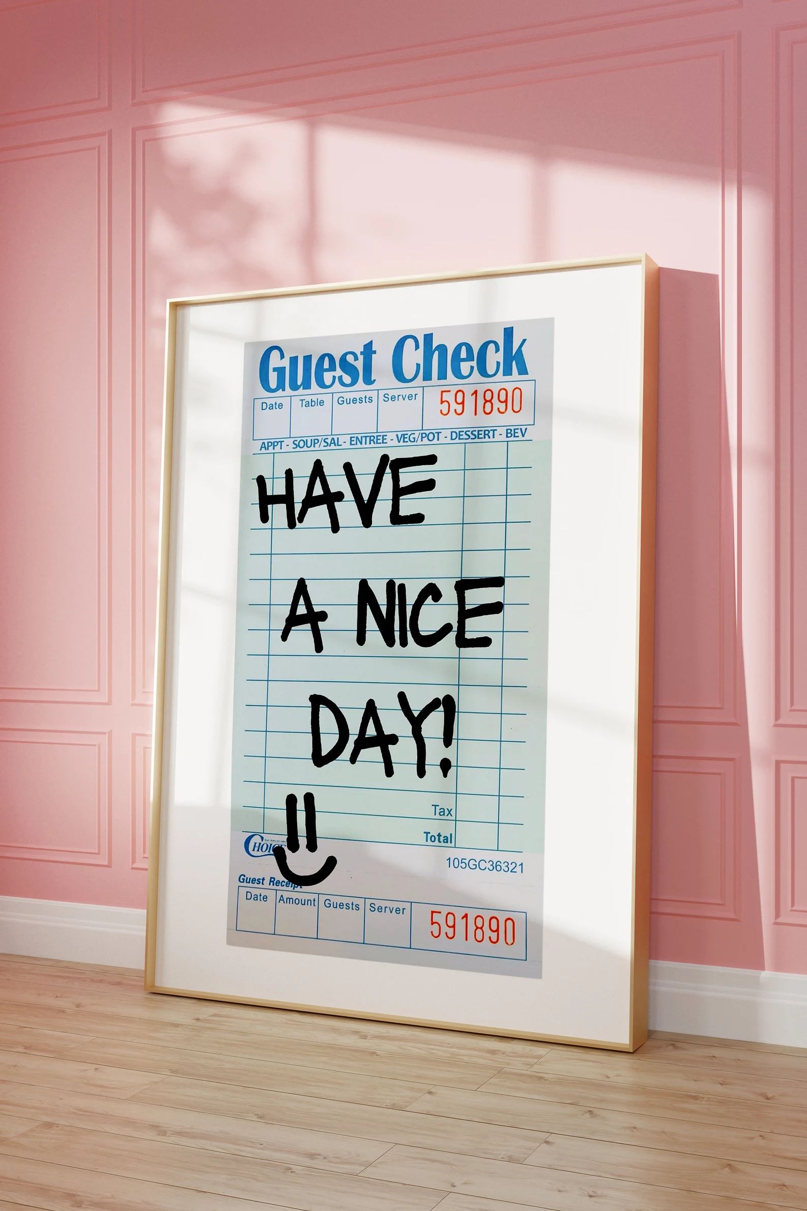 Have A Nice Day Guest Check College Dorm Posters Preppy - Etsy | Etsy (US)