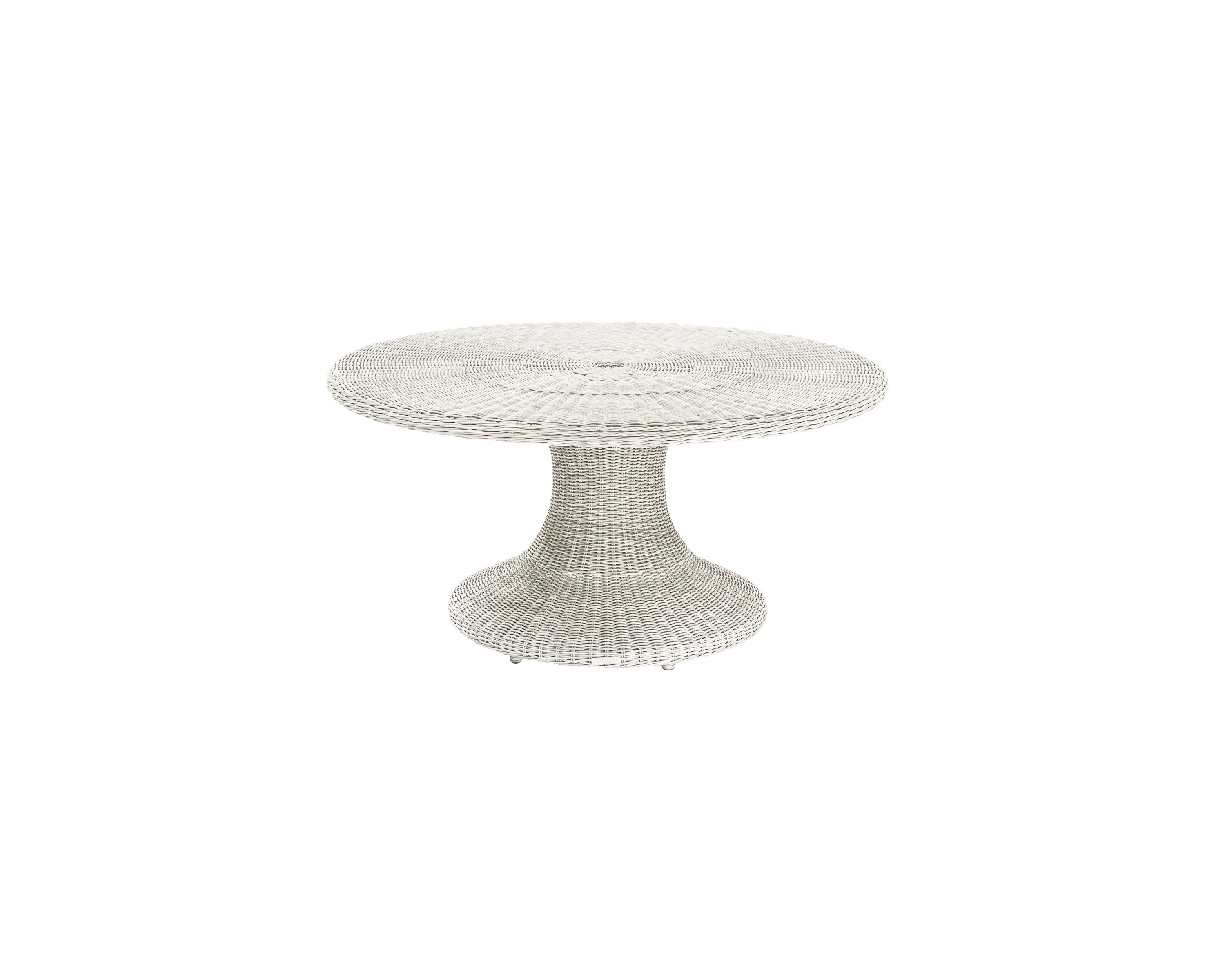 Sag Harbor Round Wicker Outdoor Dining Table With Umbrella Hole , in. W in. D | Wayfair North America