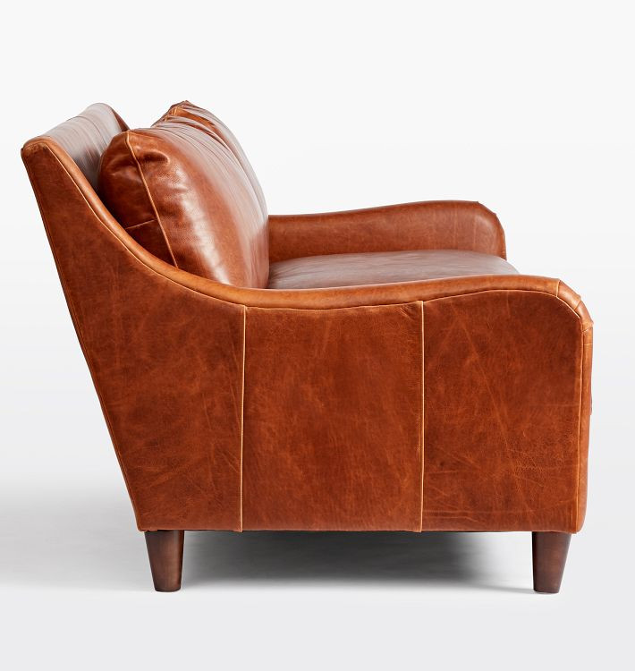 Vailer Leather Sofa, 86-100" | Rejuvenation