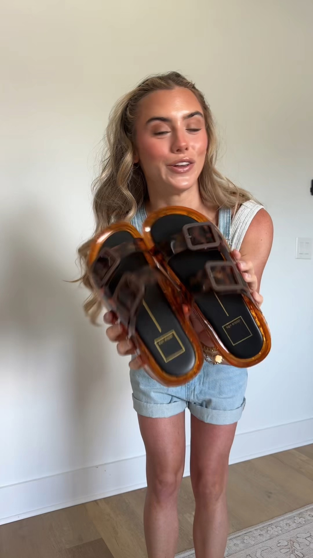 This favorite utilitarian sandal silhouette just got a 90s-inspired jelly makeover. JULIO makes a statement and prioritizes comfort with a contoured footbed, chunky sole, and adjustable straps fitted with oversized buckles all in translucent vinyl. Perfect for beach getaways, poolside lounging, or casual days out, this essential sandal is a playful and cool addition to cut off shorts and cover ups. Choose from whiskey, praline, crystal, or tortoise colorways and find yourself reaching for this sustainably-made sandal every sunny weekend @dolcevita

#LTKootd #LTKSeasonal #LTKdayinmylife