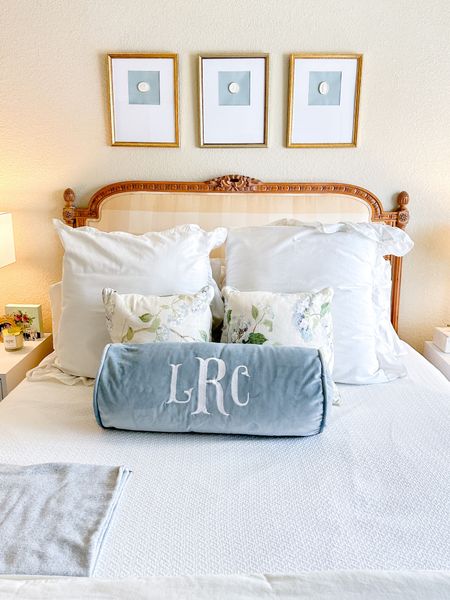 Bedroom details! Our headboard is antique and our bolster pillow was custom made. Linked similar items!

Bedding // bedroom // headboard // pillows // 

#LTKhome #LTKFind