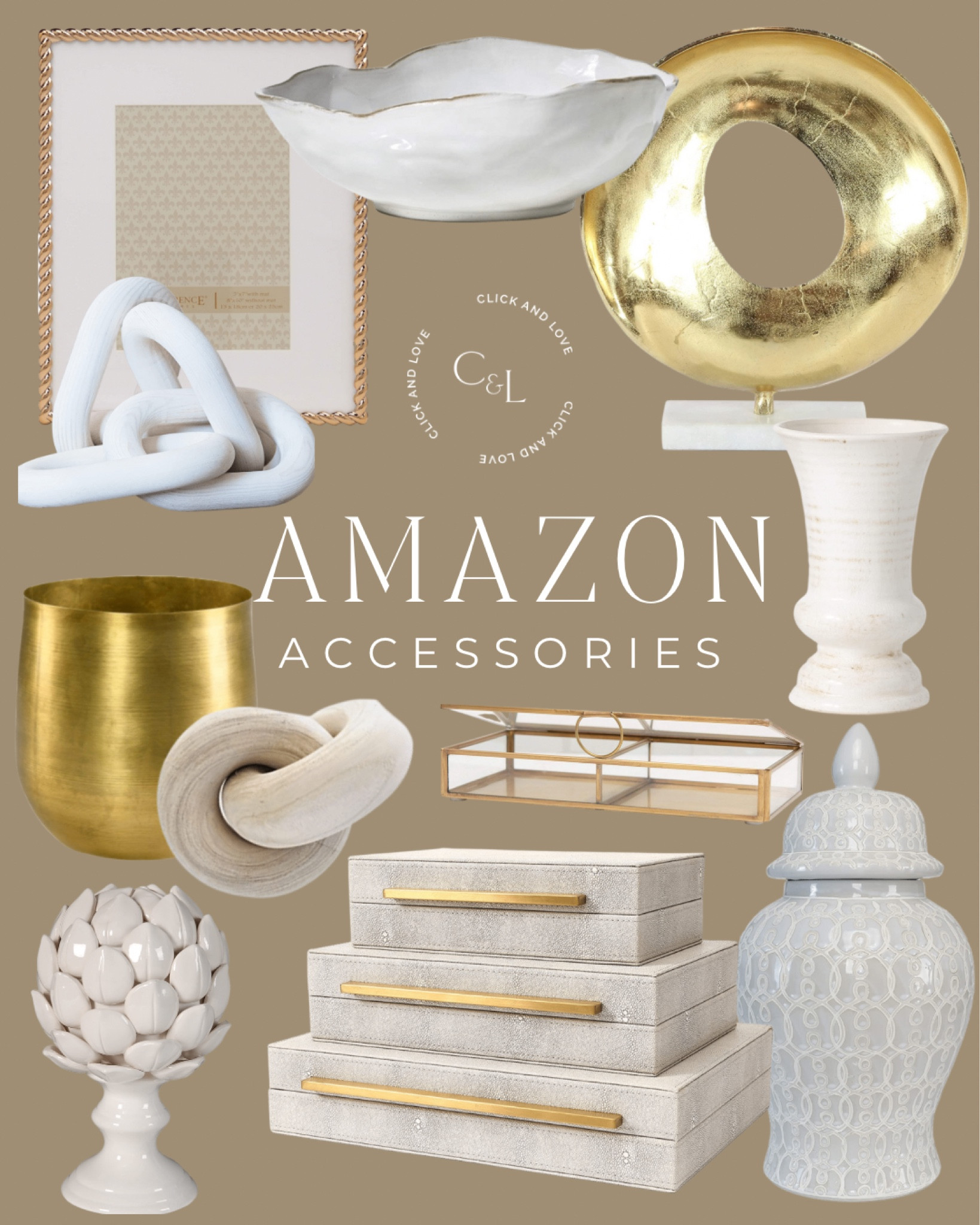 Neutral accessories are great transition pieces and they match every room!

Amazon, Amazon home, amazon home decor, amazon accessories, Home decor, Coffee table decor, book case decor, brass accents, vase, jar, modern home decor, traditional home decor, white vase, neutral home decor, traditional home, gold accents, gold accessories, decorative accessories, decorative box, accessories under 50, shelf decor, bedroom, living room, dining room, entryway #amazon #amazonhome

#LTKhome #LTKunder50 #LTKstyletip