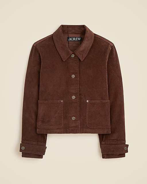 Cropped Barn Jacket™ in corduroy | J. Crew US