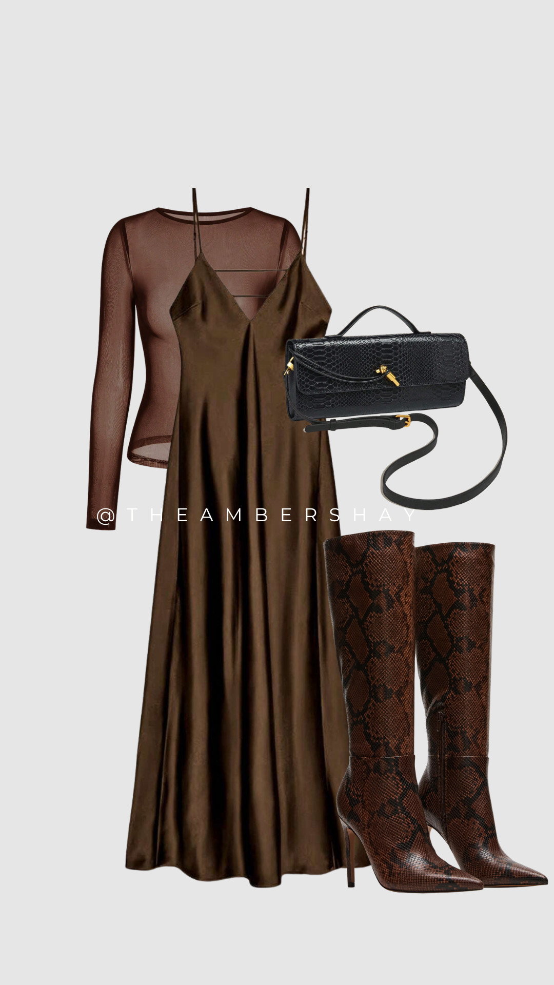 🤎 Chic & timeless in rich brown tones.
This satin slip dress paired with snakeskin boots is giving luxe fall vibes without the luxe price tag. Both SHEIN and Amazon have the best affordable finds to recreate this elevated look.

Shop my LTK for all the details 🐍✨

#FallOutfitInspo #BrownAesthetic #AmazonFashionFinds #SHEINStyle #AffordableChic #LTKfashion #LTKsalealert #OOTDinspo #FallWardrobe #AmazonStyle #StreetStyleInspo #SnakeskinBoots #Fall2025Fashion 

 #LTKNYFW #LTKSaleAlert #LTKStyleTip