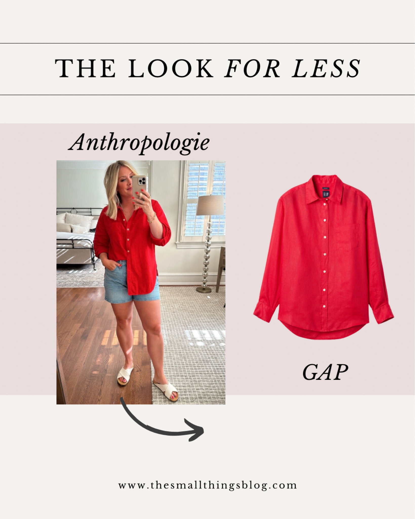 Look for less, Anthropologie, GAP, button down

#LTKFindsUnder50 #LTKSaleAlert #LTKStyleTip
