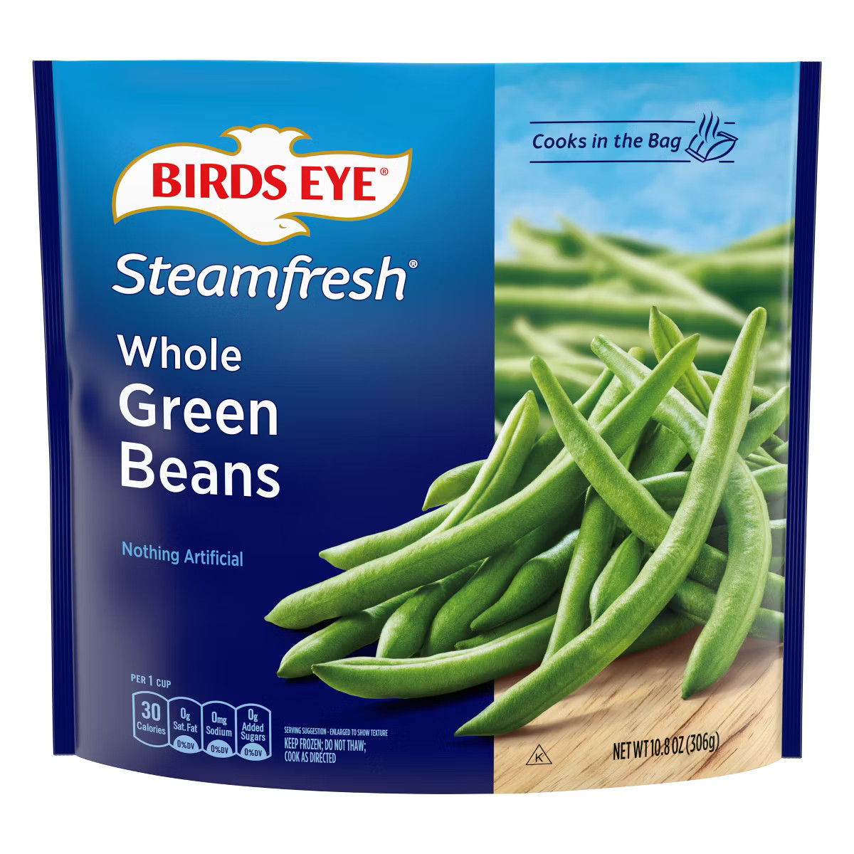 Birds Eye Steamfresh Premium Selects Frozen Whole Green Beans - 10.8oz | Target