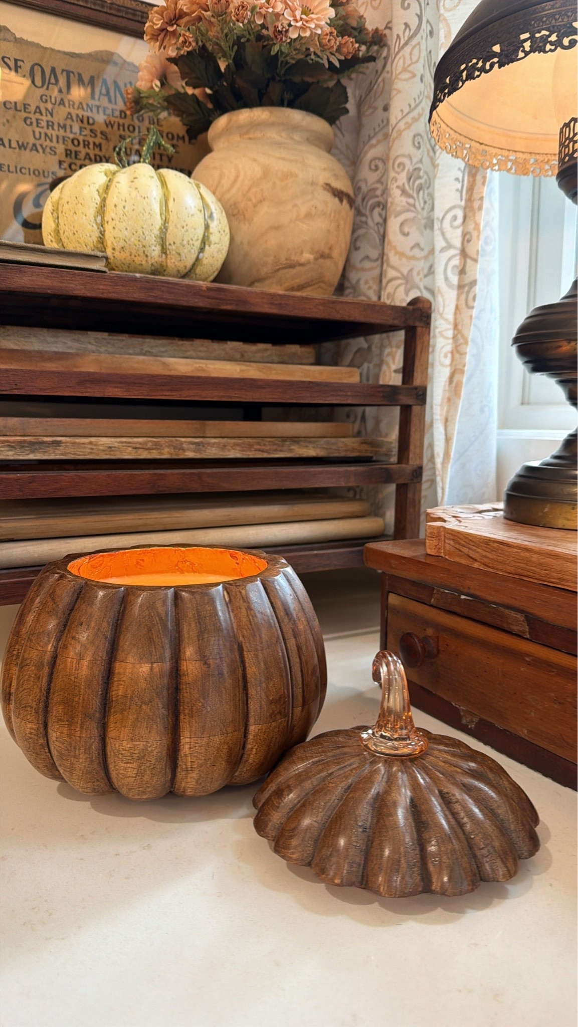 Pumpkin candles - mine is out of stock but these are similar