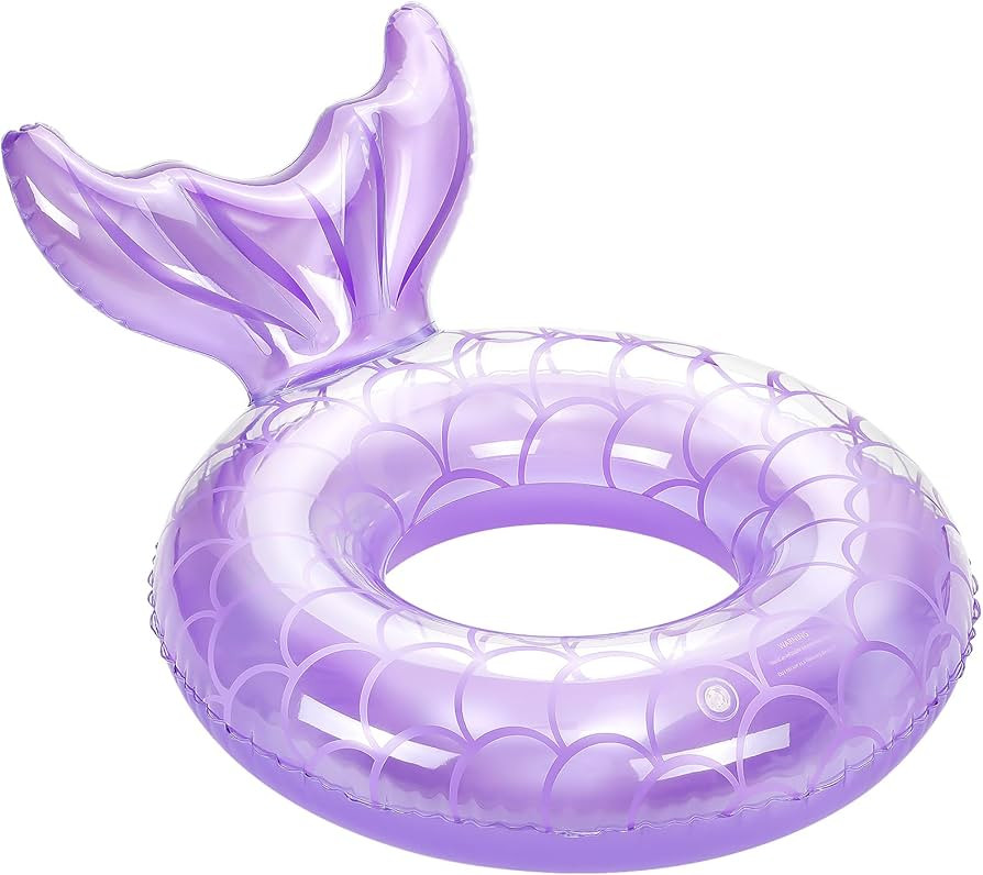 MoKo Inflatable Mermaid Pool Floaties for Adults Kids, Cute Swimming Ring Tube Fish Tail Float De... | Amazon (CA)