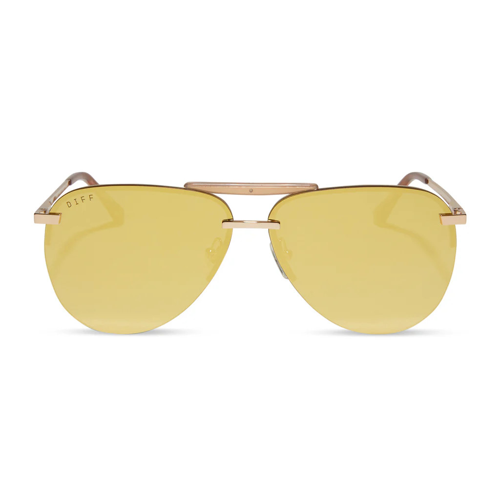 TAHOE - GOLD + BRILLIANT GOLD MIRROR + POLARIZED SUNGLASSES | DIFF Eyewear