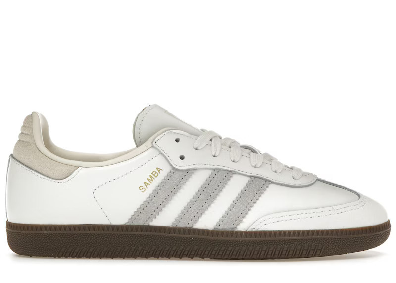 Men's Adidas Samba OG Grey Sneakers in Core White/Grey Two/Cream White | StockX