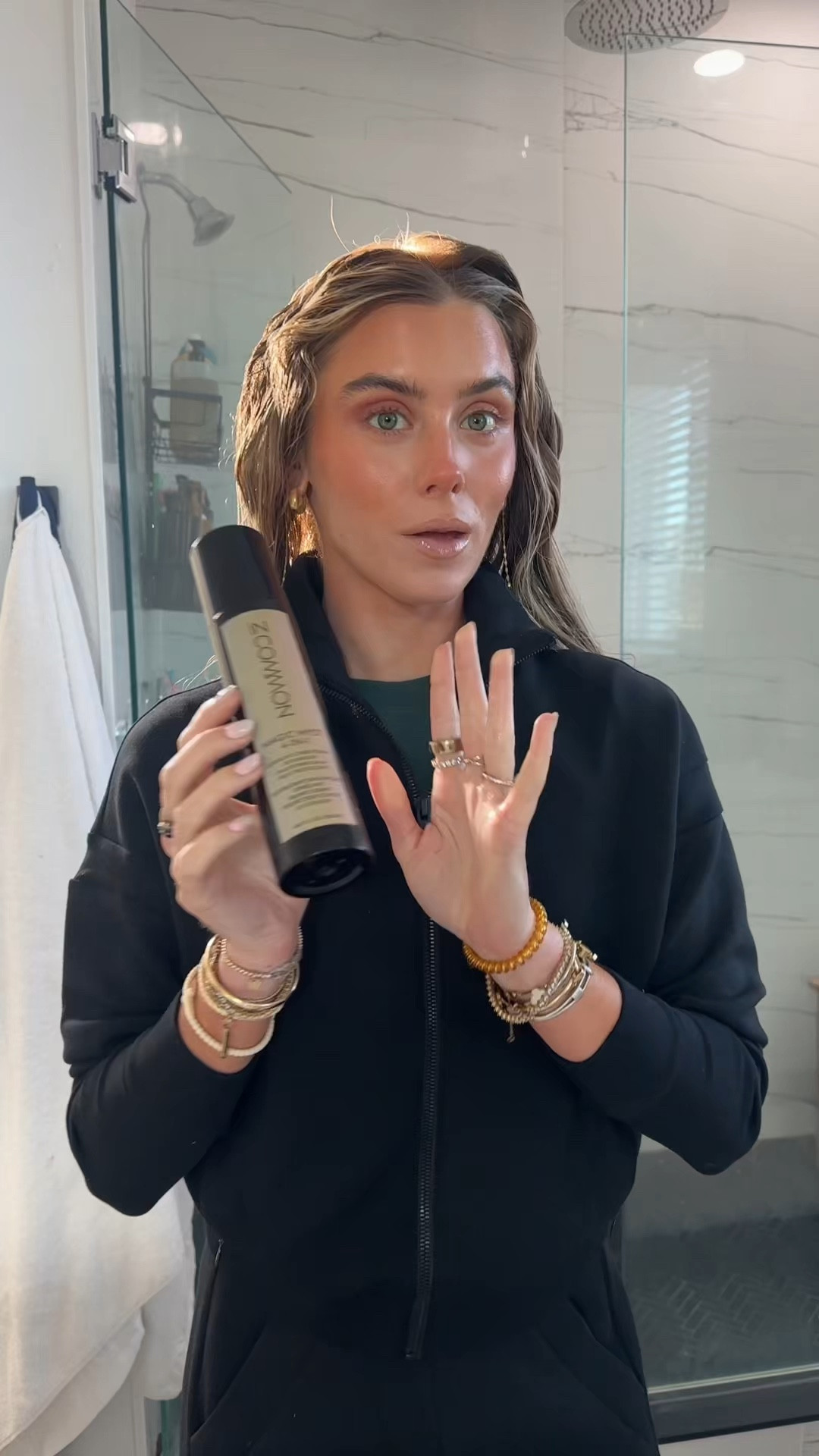 My code is SLOANE! Just a few spritzes on wet or dry hair act as: 

1) Leave-In Conditioner: Silk Protein + Avocado Oil repair weakened hair fibers from within, while a vitamin-rich infusion strengthens hair + mends split ends.

2) Detangler: Seals + smooths cuticles, allowing for snag-free combing + brushing.

3) Anti-Frizz Smoothing Balm: Hyaluronic Acid Time-Release Moisture Technology provides all-day hydration to calm frizz, static + flyaways, while locking in shape + shine.

4) Heat Protectant: Creates a protective barrier around the sealed cuticle to combat damage caused by heat styling, harmful UVA/UVB rays + high-mineral-content waters.#LTKFindsUnder50 

#LTKBeauty #LTKgrwm #LTKselfcare