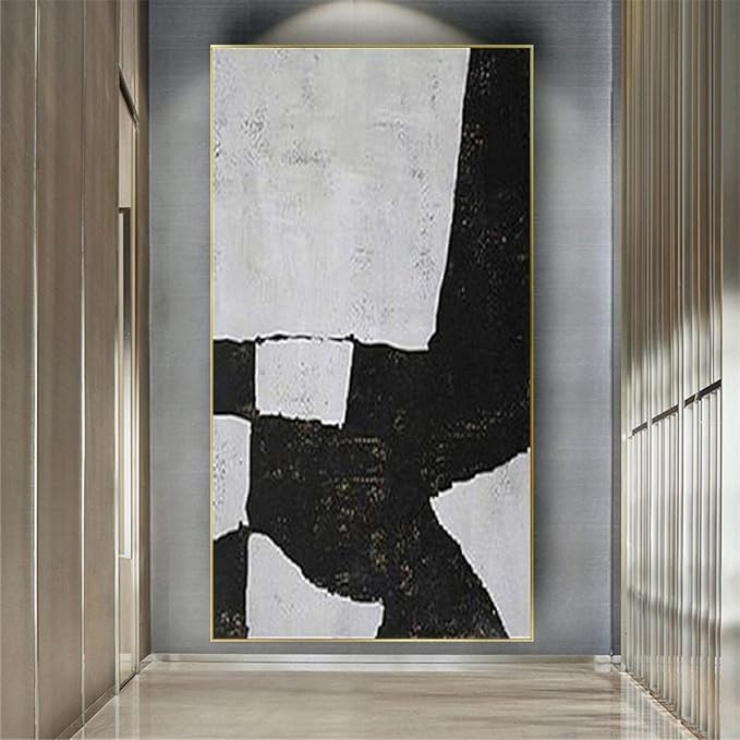 Oversize Paintings For Wall Decorations Black And White Abstract Canvas Picture Wall Art Framed P... | Amazon (US)
