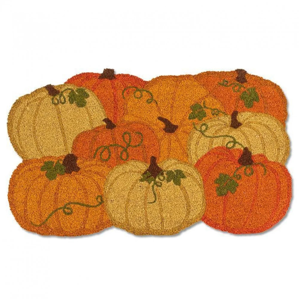 Colourful Pumpkins Shaped Doormat | Wayfair North America