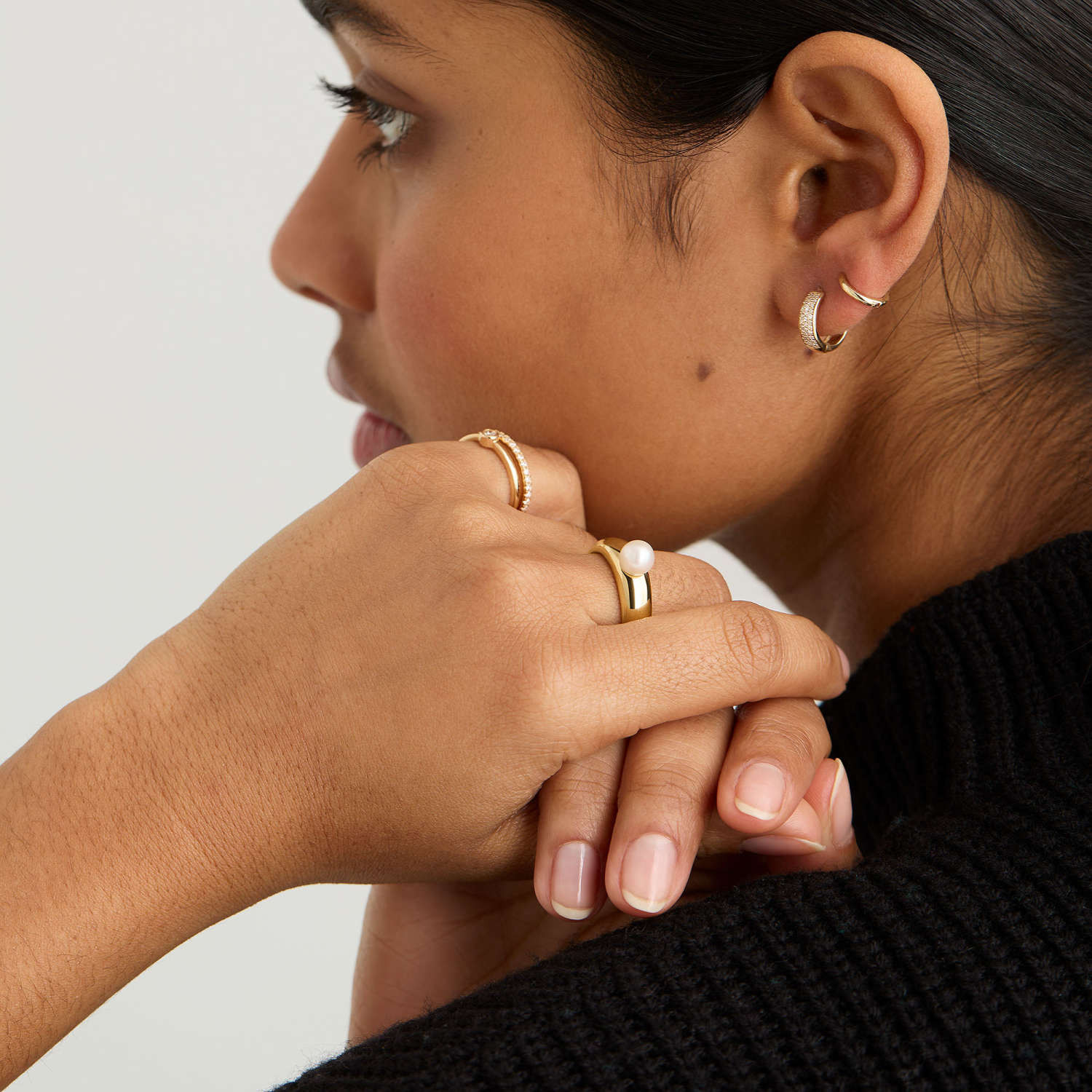 Mini Pearl Dôme Ring: Handcrafted in 18k Gold Vermeil | Mejuri | Mejuri (Global)