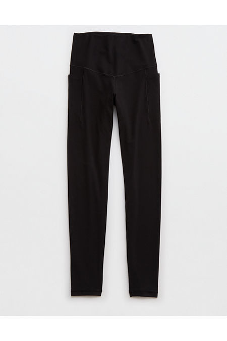 OFFLINE By Aerie Real Me XTRA High Waisted Pocket Legging Women's True Black M | Aerie