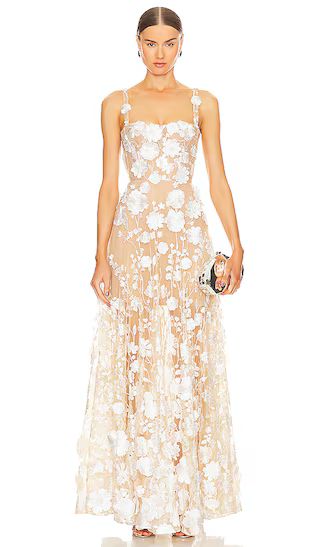 Jasmine Gown in Cream | Revolve Clothing (Global)