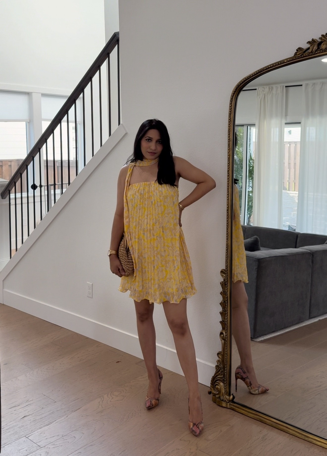 Yellow scarf dress 
Discount code: Q2thatsmyside 

#LTKFindsUnder50 #LTKTravel #LTKParties