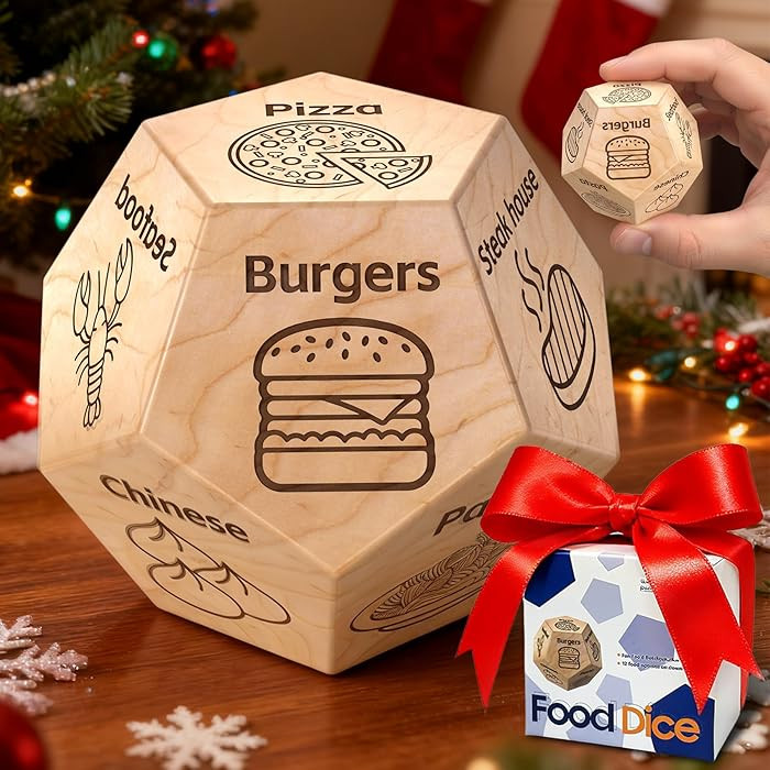Stocking Stuffers for Men Women Adults Food Dice Christmas Gifts Couples Gifts for Him Her Date N... | Amazon (US)