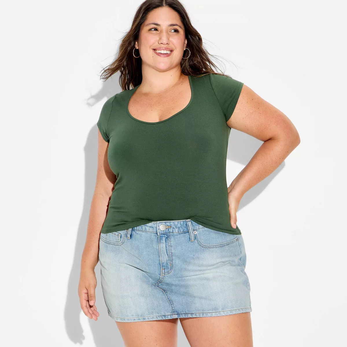 Women's Mini Denim Skirt - Wild Fable™ Light Wash 22 | Target