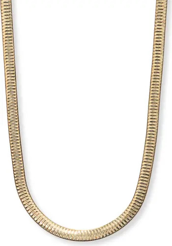 Argento Vivo Sterling Silver Reverse Herringbone Chain Necklace | Nordstrom | Nordstrom