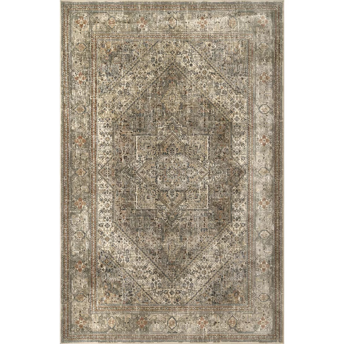 Nuloom Carol Oriental/Persian 7x9 Indoor Area Rug for Living Room Bedroom Dining Room Kitchen, Be... | Target