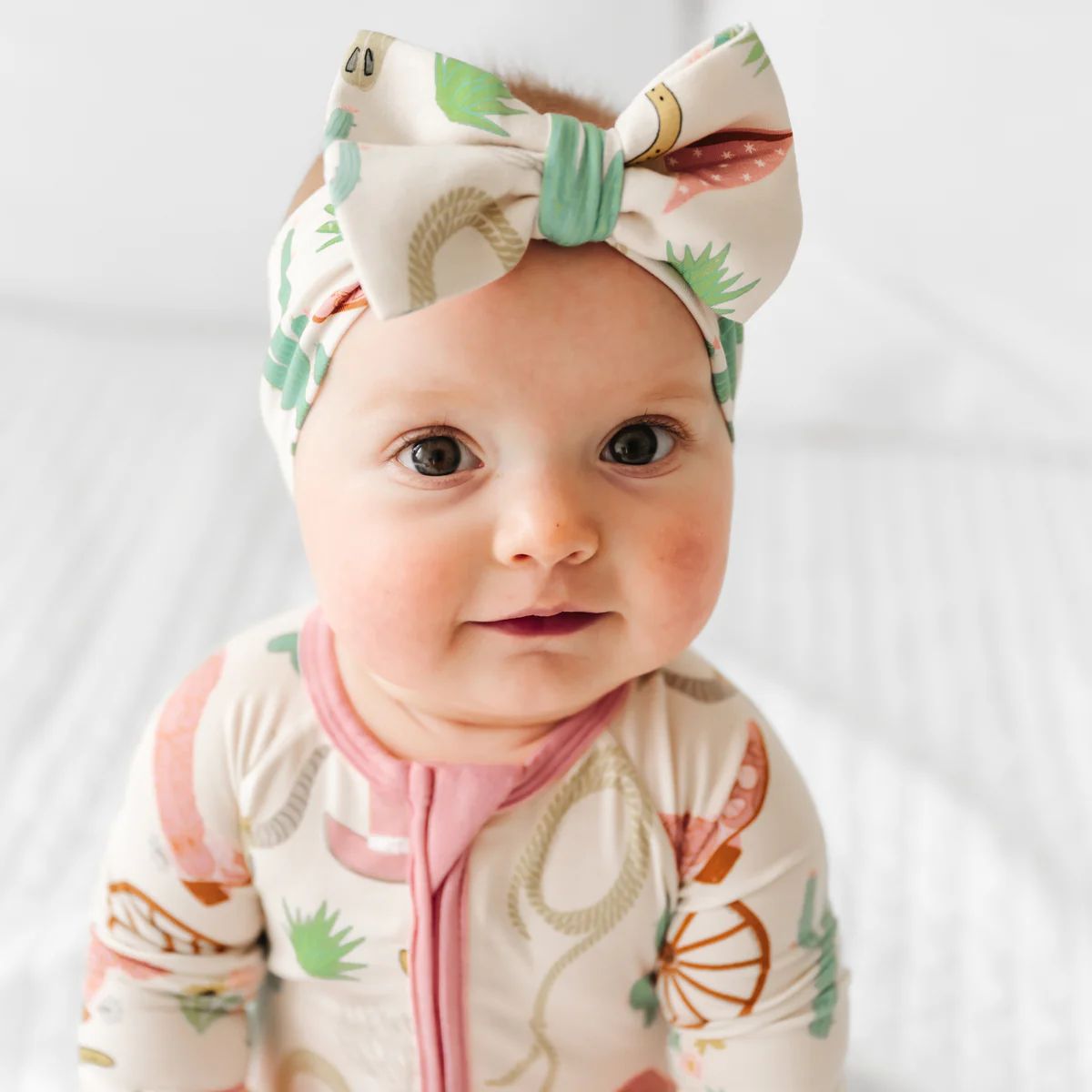 Pink Ready to Rodeo Luxe Bow Headband | Little Sleepies