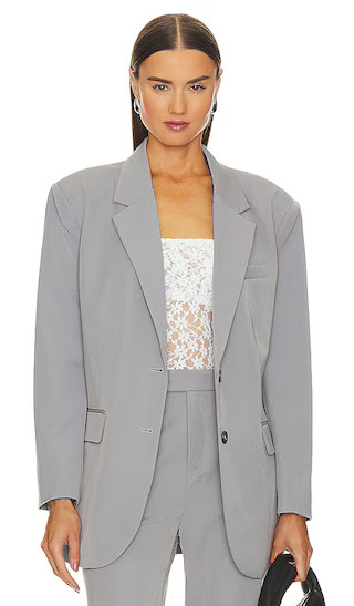 Imaan Blazer in Sleet | Revolve Clothing (Global)