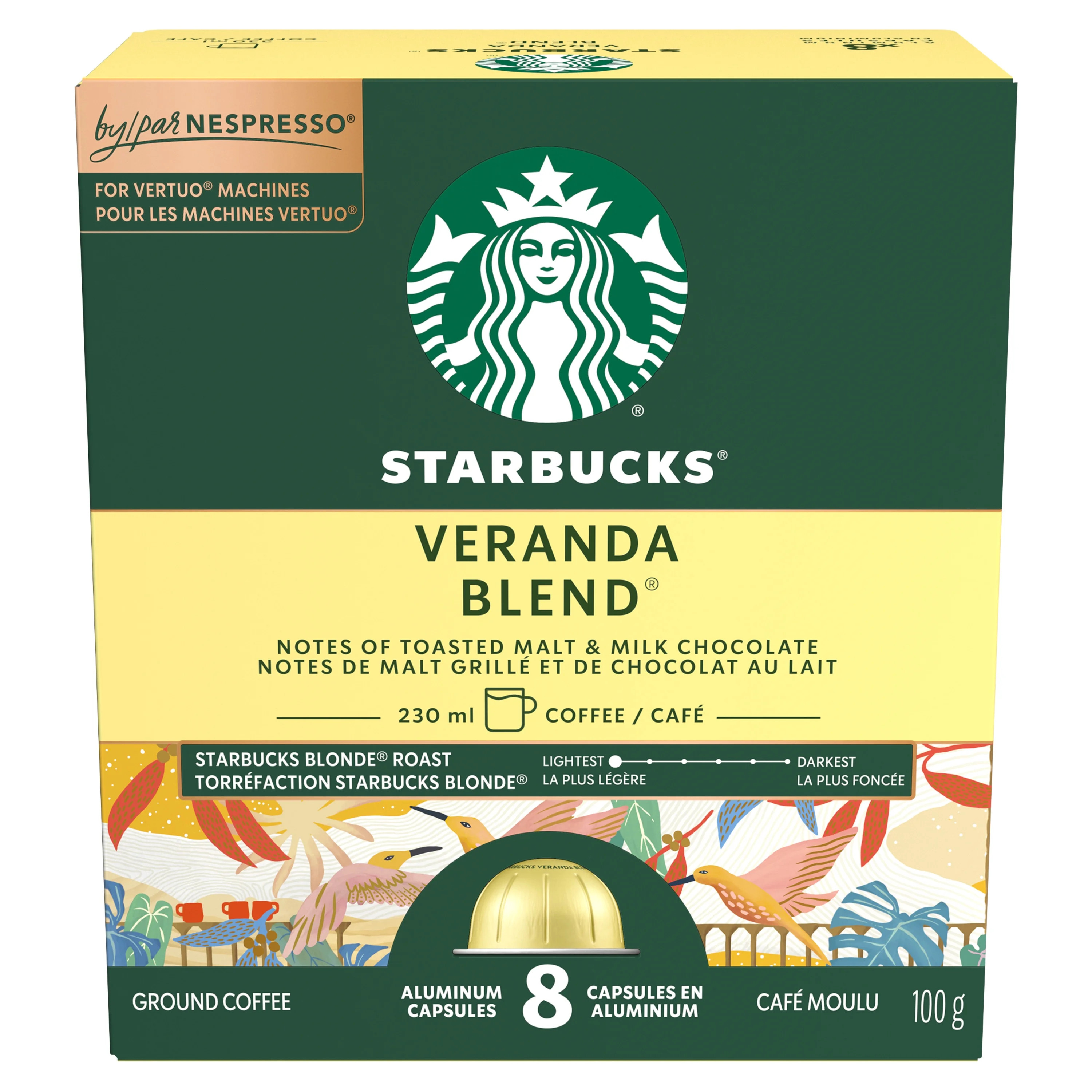 Starbucks VERANDA BLEND for NESPRESSO VERTUO, Blonde Roast Coffee, Mellow and Soft Notes, Recycla... | Walmart (CA)