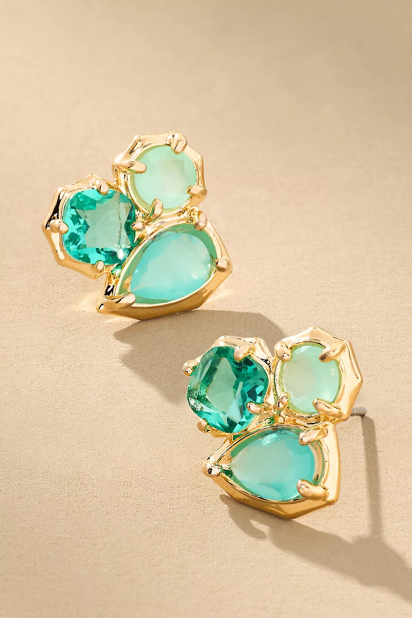 Clustered Stone Post Earrings | Anthropologie (US)