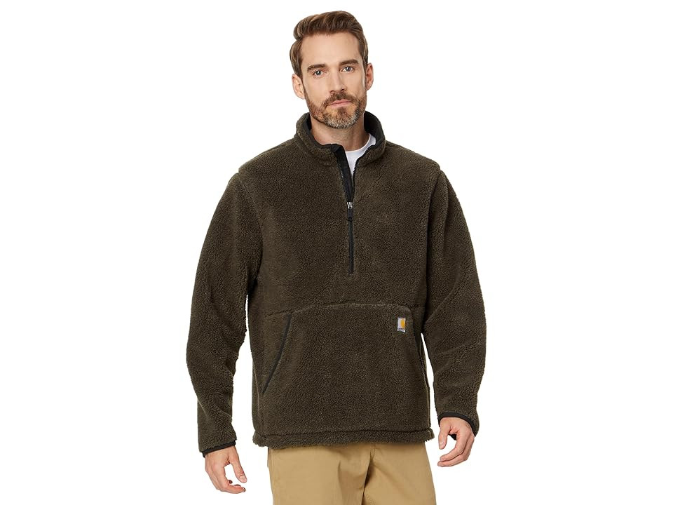 Carhartt Loose Fit Fleece Pullover Men's Sweater Tarmac : 2XL (Reg), Fleece/Polyester | Zappos