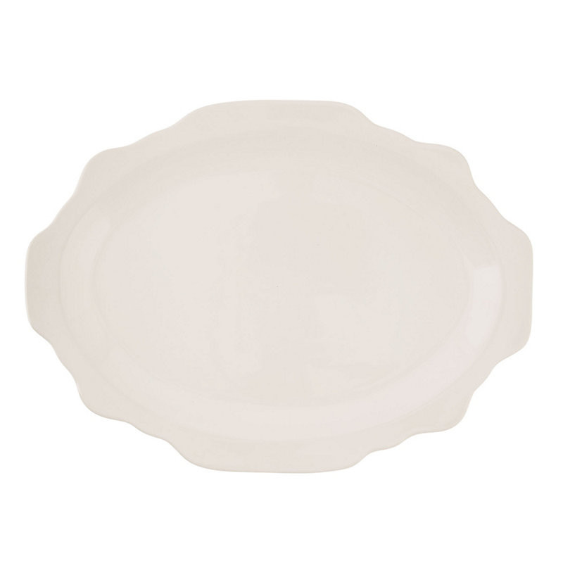 Evalina Serving Platter - White, Small - Ballard Designs | Ballard Designs, Inc.