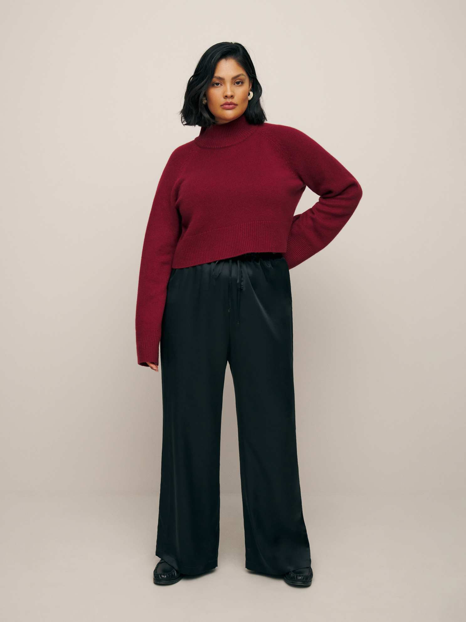 Reformation Olina Silk Pant Es Black 2X | Reformation (Global)