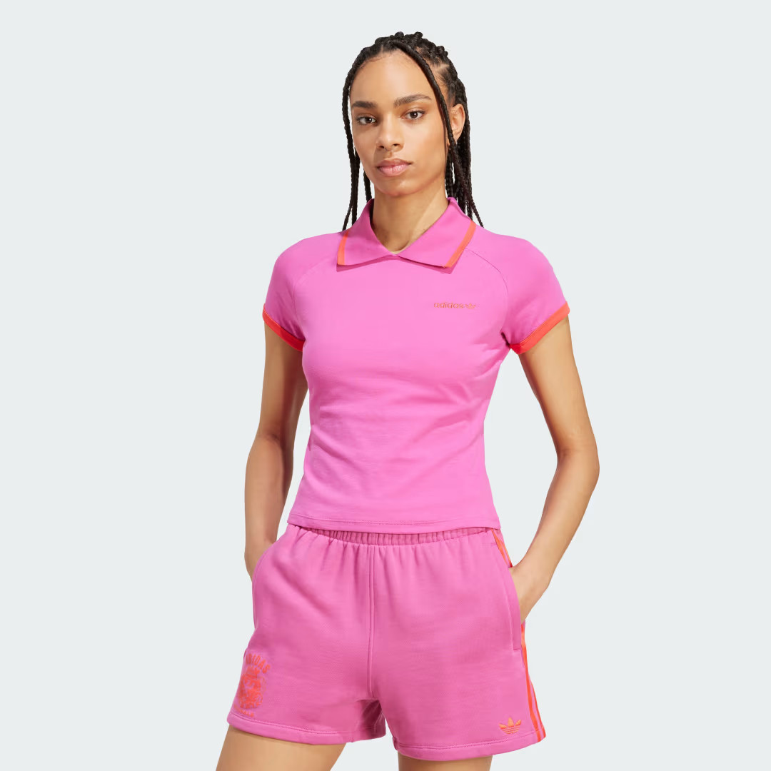 adidas Polo Shirt Semi Lucid Fuchsia XL Womens | adidas (US)